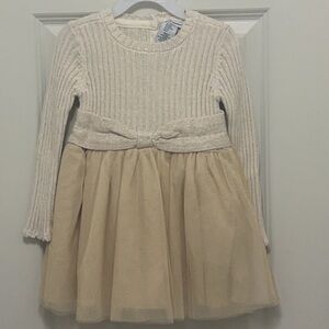 Cupcakes and Cashmere Tulle Sweater Dress Toddler Girls Size 24 Months NWT